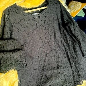 Black lace top